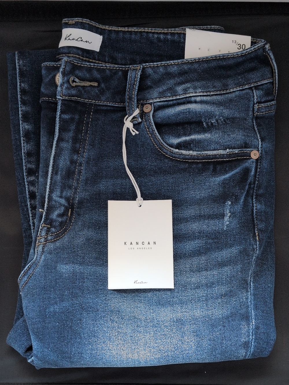 Kancan Women’s Dark Blue Stretch Jeans